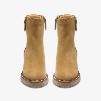 Cassiano Zip Ankle Boot Light Tan Suede