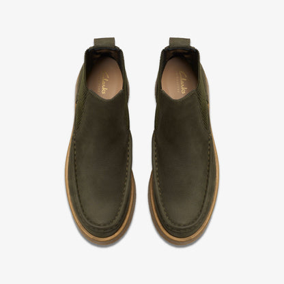Linoso Top Ankle Boot Dark Green Nubuck