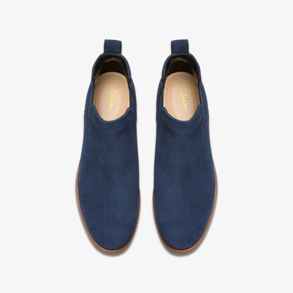 Havisham Top Ankle Boot Navy Suede