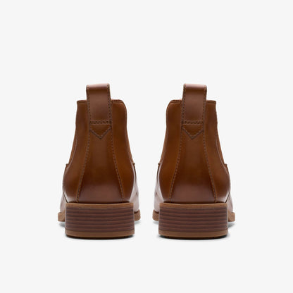Havisham Top Ankle Boot Tan Leather