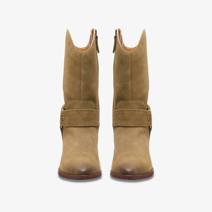 Morzine Rise Dark Sand Suede