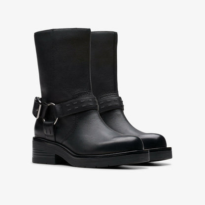 Rebelle Up Black Leather