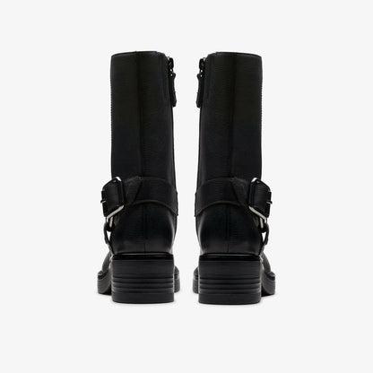 Rebelle Up Black Leather