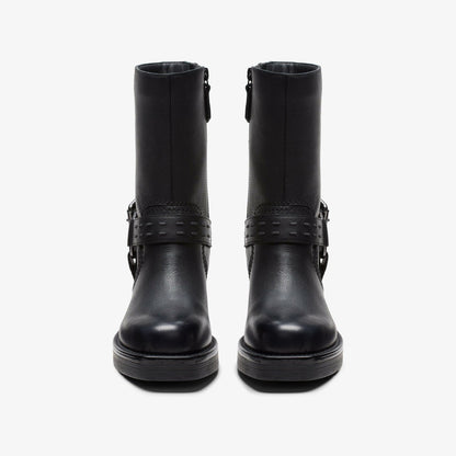 Rebelle Up Black Leather