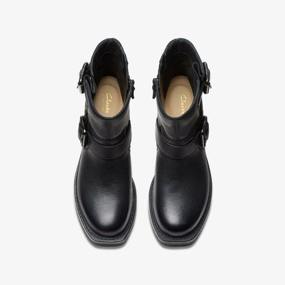 Rebelle Buckle Black Leather