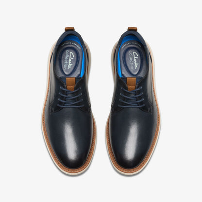 Brantin Plain Navy Leather