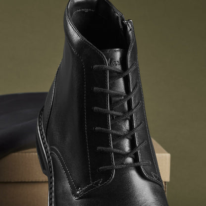 Aldwin Cap Black Leather