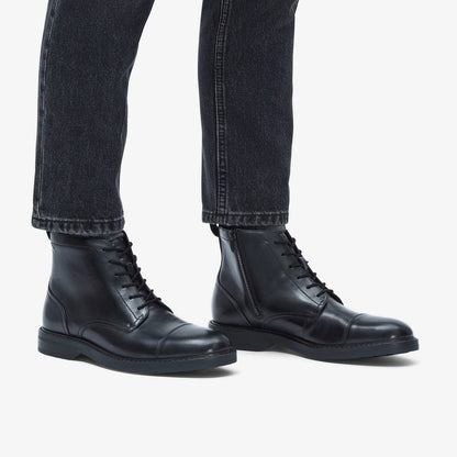 Aldwin Cap Black Leather