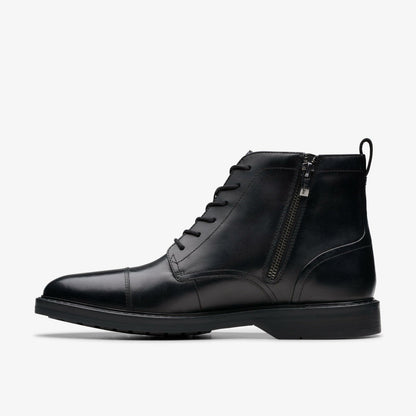 Aldwin Cap Black Leather