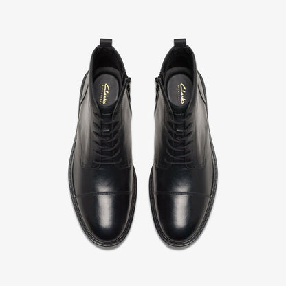 Aldwin Cap Black Leather