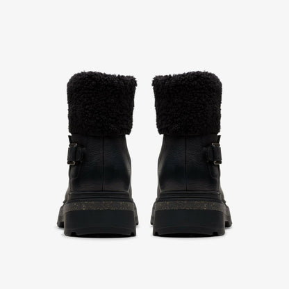 Hencroft Madi Waterproof Black Warmlined Leather