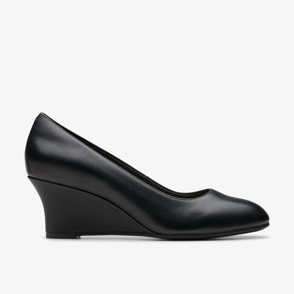 Olivette Pearl Black Leather