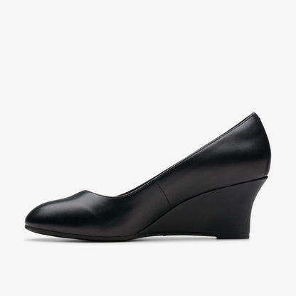 Olivette Pearl Black Leather