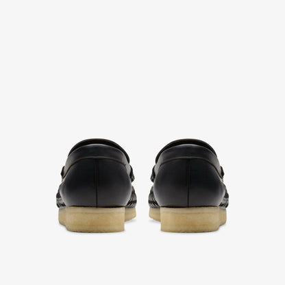Wallabee Penny Weave Black Leather