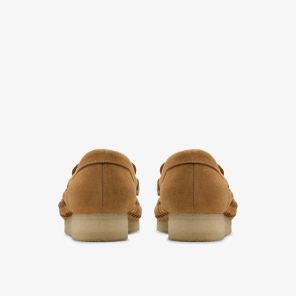 Wallabee Loafer Weave Tan Suede