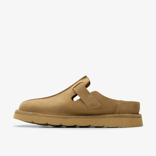 Solsbury Mule Dark Sand Suede