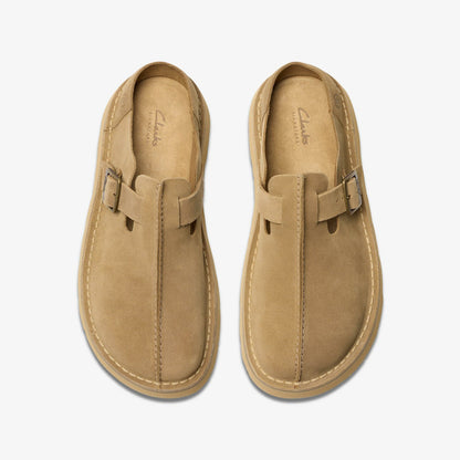 Solsbury Mule Dark Sand Suede