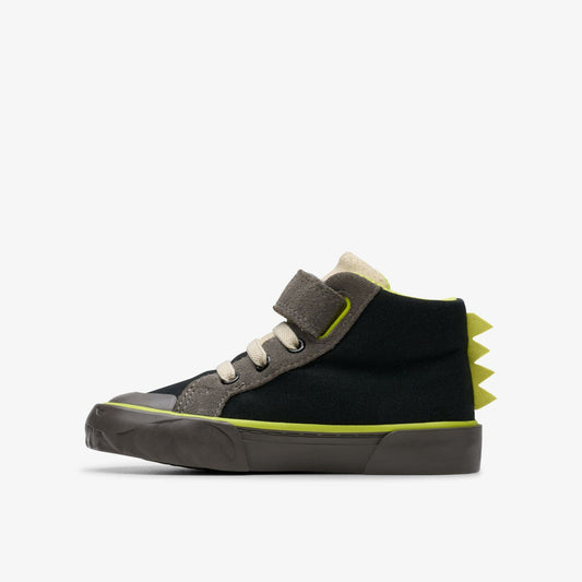 Foxing Rex Hi Toddler Black Canvas