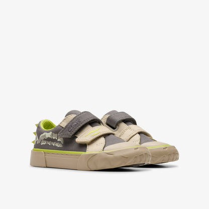 Foxing Stomp Toddler Grey Canvas