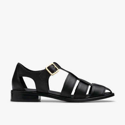 Hana Sun Black Leather