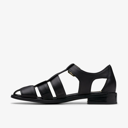 Hana Sun Black Leather