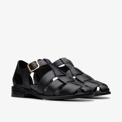 Hana Sun Black Leather