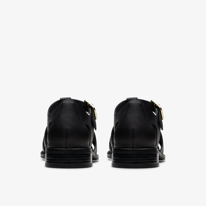 Hana Sun Black Leather