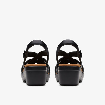 Tuleah Cross Black Leather