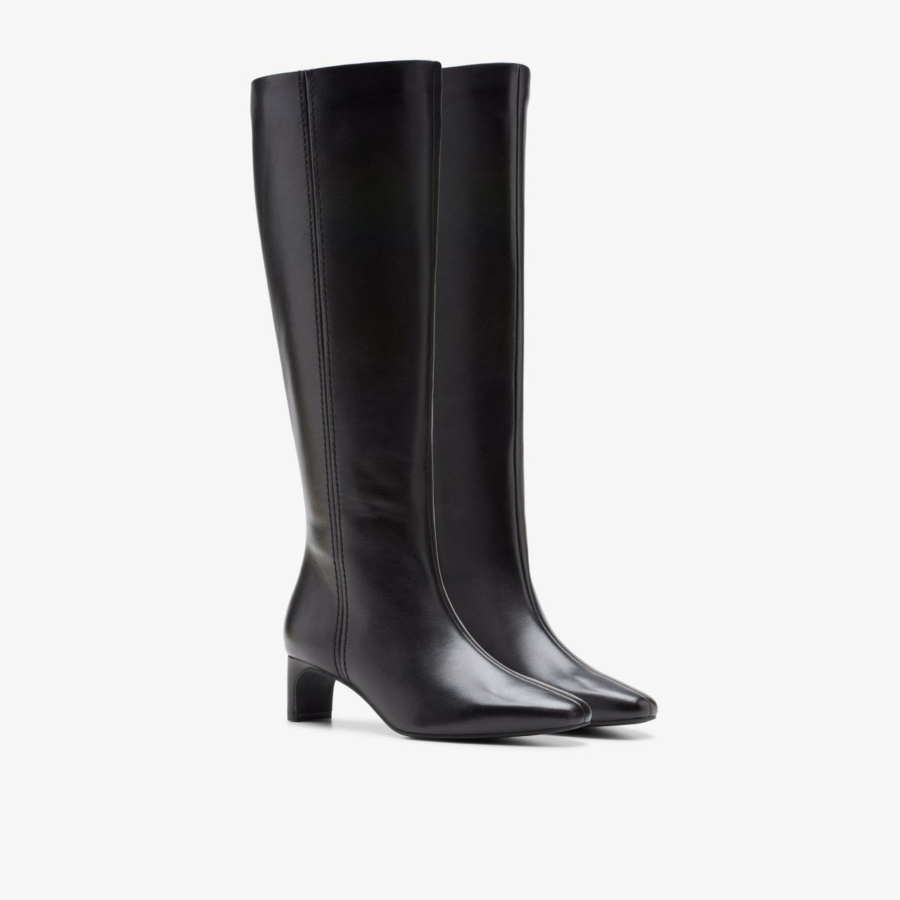 Edina Tall Black Leather
