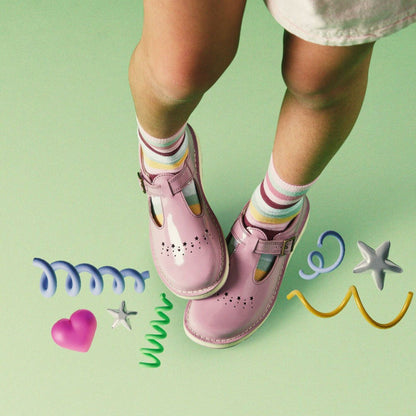 Joyful Skip Kid Pink Patent