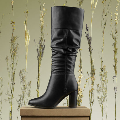 Freva 85 Slouch Black Leather