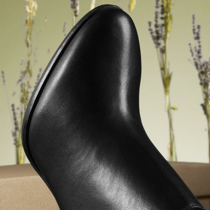 Freva 85 Slouch Black Leather