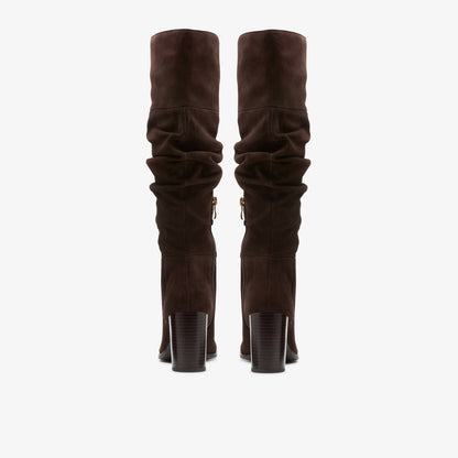 Freva 85 Slouch Dark Brown Suede