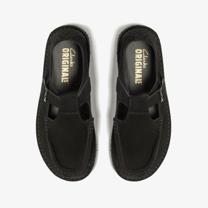 Nomad T Bar Black Suede
