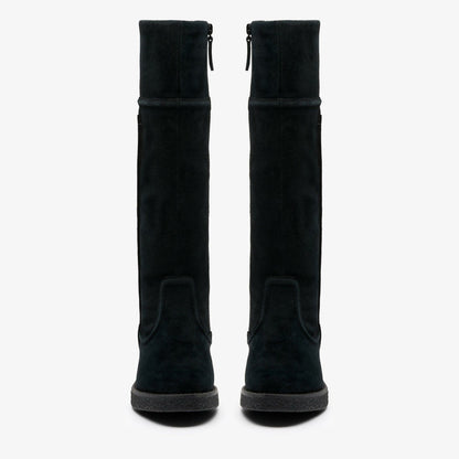 Nella Hi Black Suede