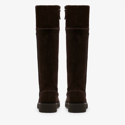 Nella Hi Dark Brown Suede