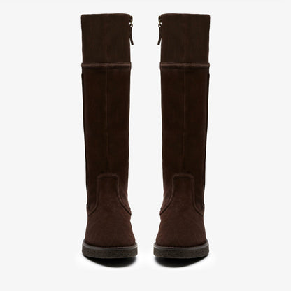 Nella Hi Dark Brown Suede