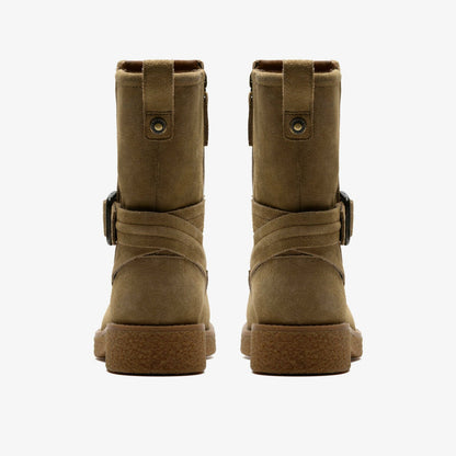 Nella Mid Dark Sand Suede