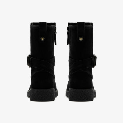 Nella Mid Black Suede