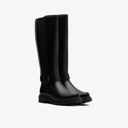 Orinoco 3 Tall Black Leather