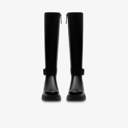 Orinoco 3 Tall Black Leather