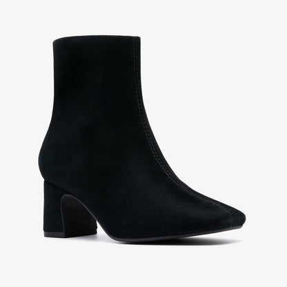 Fernie Zip Black Suede