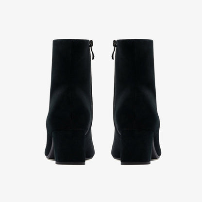 Fernie Zip Black Suede