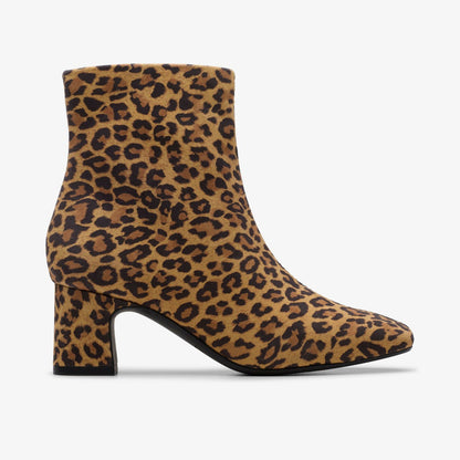 Fernie Zip Leopard Suede