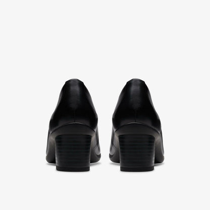 Shaya Poppy Black Leather