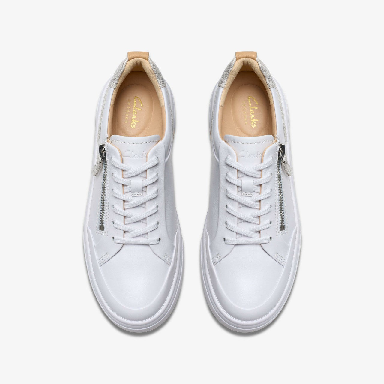 Hollyhock Zip Silver Combination Leather