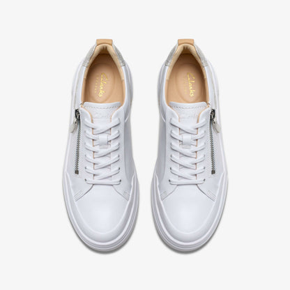 Hollyhock Zip Silver Combination Leather