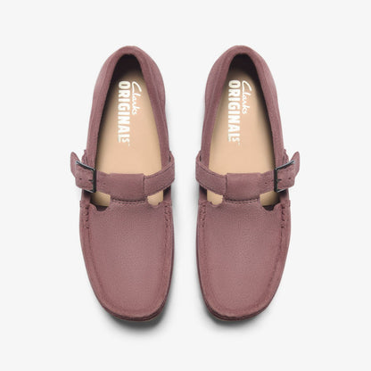 Wallabee T Bar Rose Brown Suede