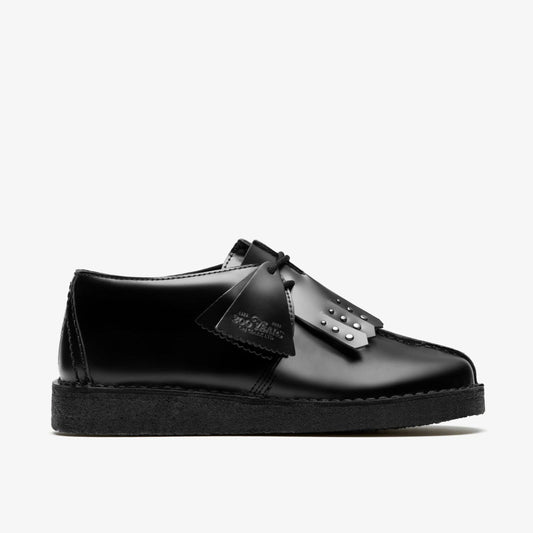 Desert Trek Black Hi Shine Leather