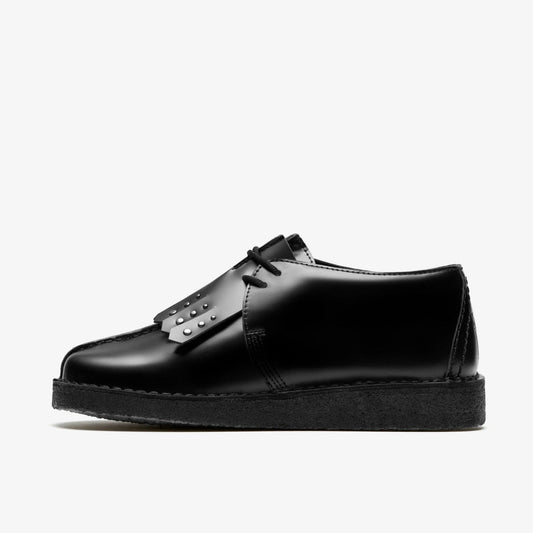 Desert Trek Black Hi Shine Leather